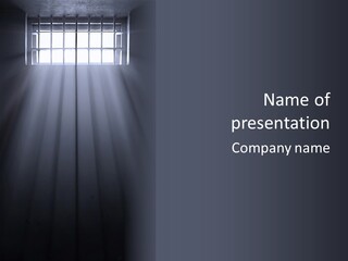 Window Light Imprison PowerPoint Template