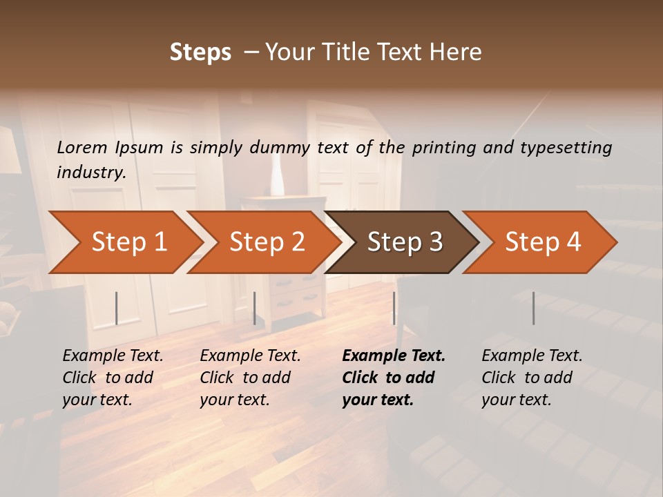 Door Down Chair PowerPoint Template