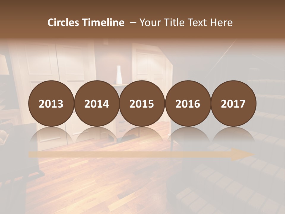 Door Down Chair PowerPoint Template