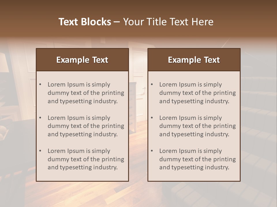 Door Down Chair PowerPoint Template