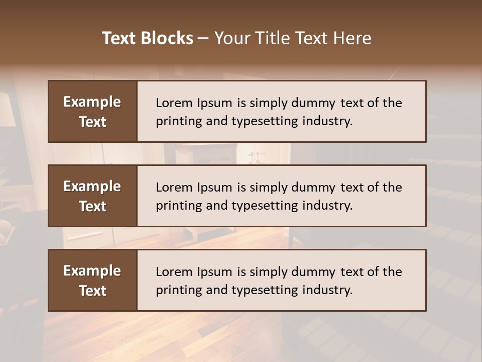 Door Down Chair PowerPoint Template