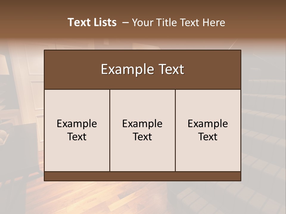 Door Down Chair PowerPoint Template