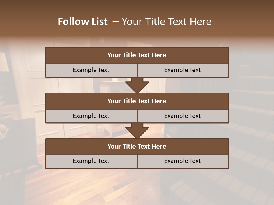 Door Down Chair PowerPoint Template