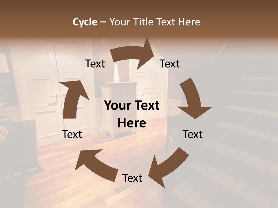 Door Down Chair PowerPoint Template
