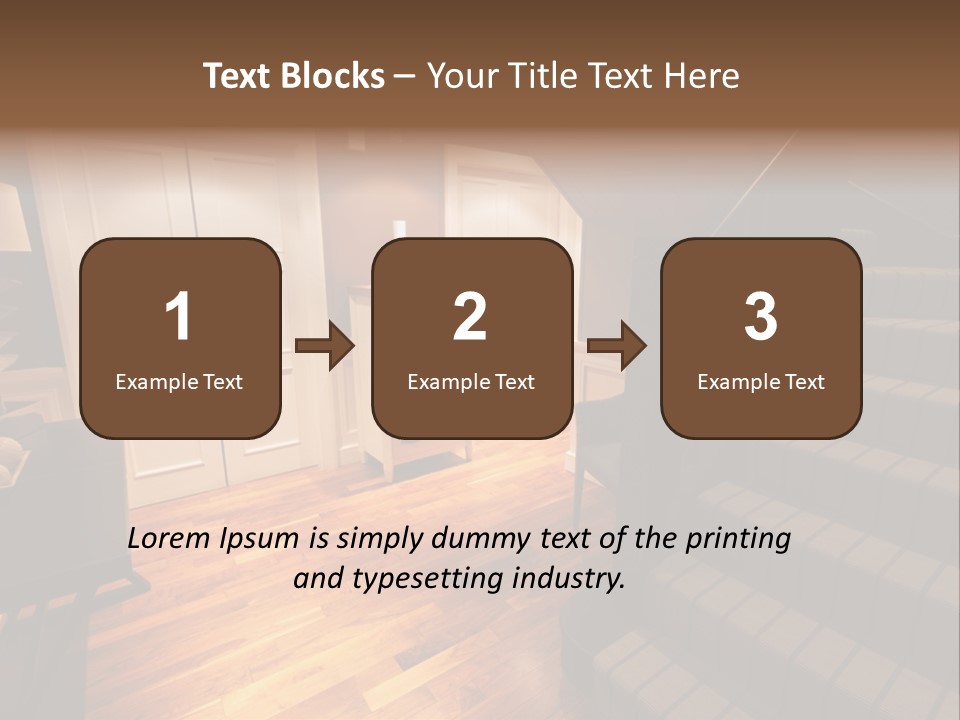 Door Down Chair PowerPoint Template