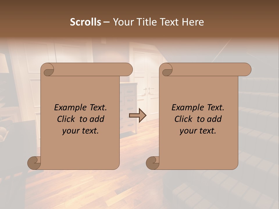 Door Down Chair PowerPoint Template