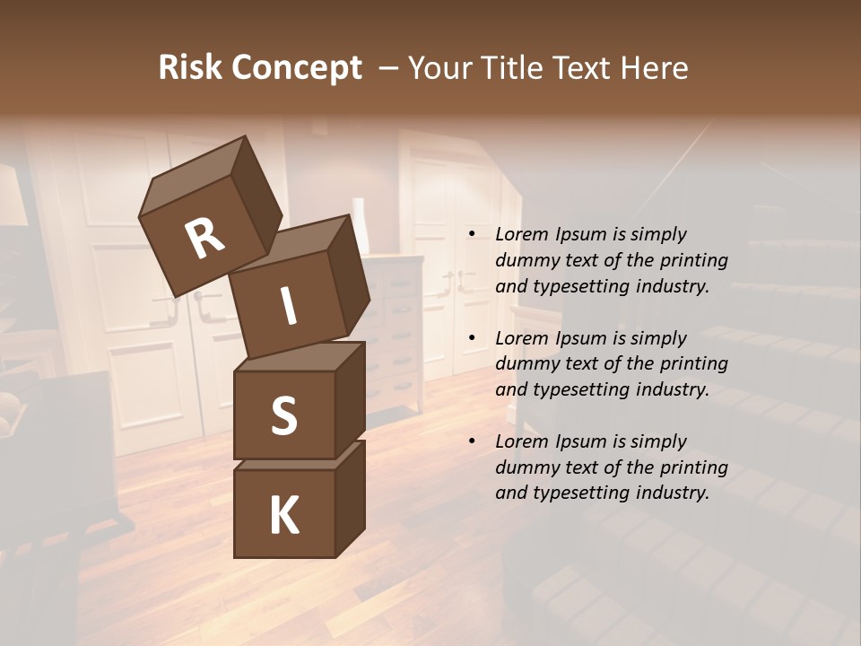 Door Down Chair PowerPoint Template