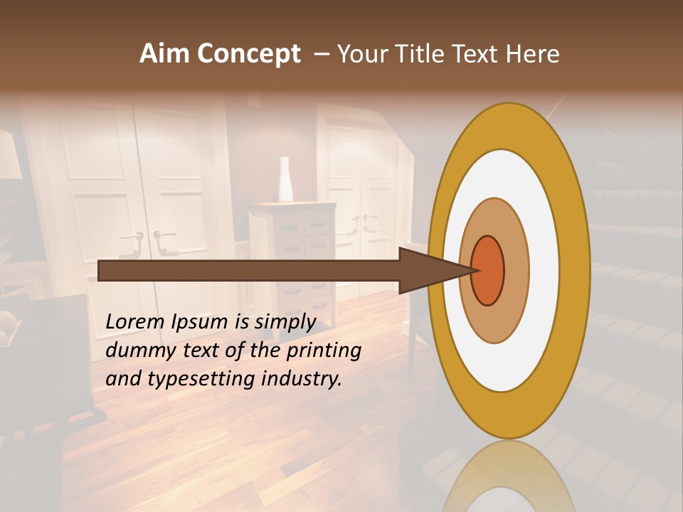 Door Down Chair PowerPoint Template