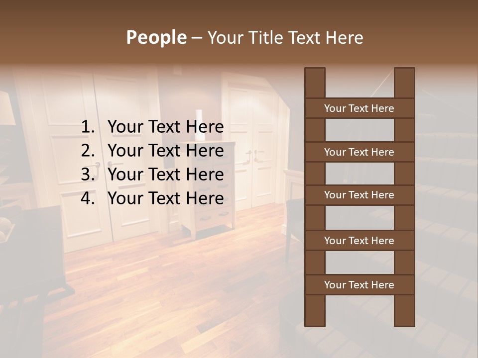 Door Down Chair PowerPoint Template