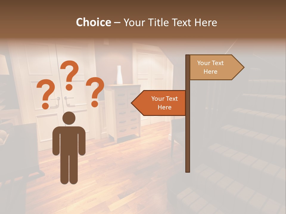 Door Down Chair PowerPoint Template