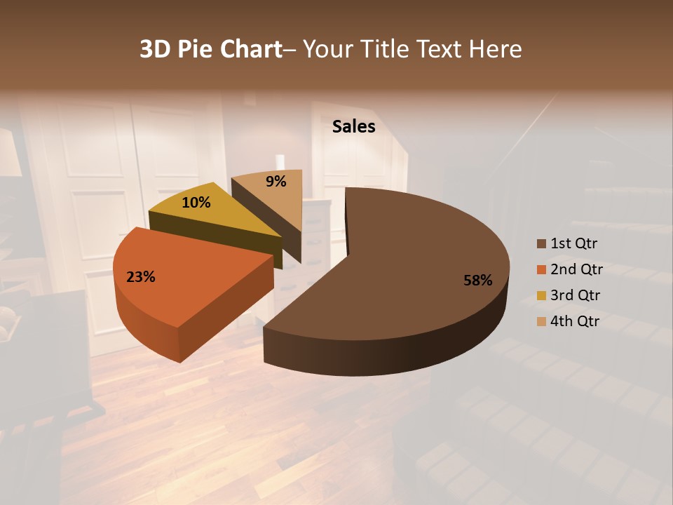 Door Down Chair PowerPoint Template