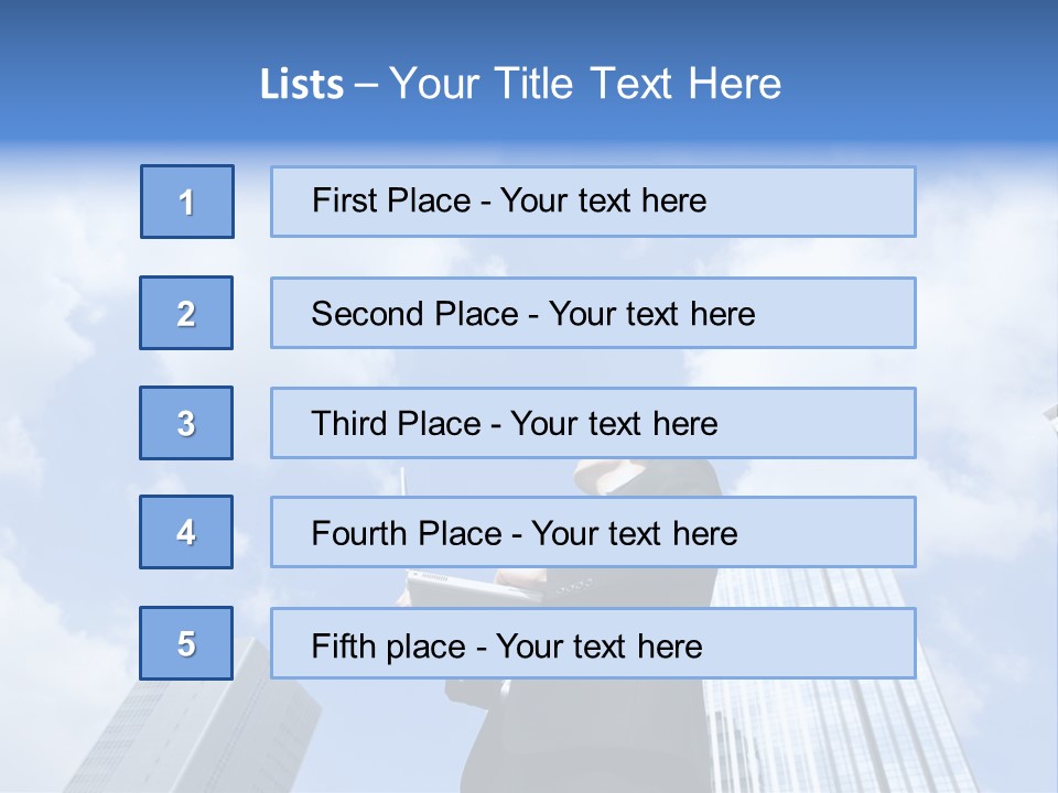 Japanese Boy Businessman PowerPoint Template