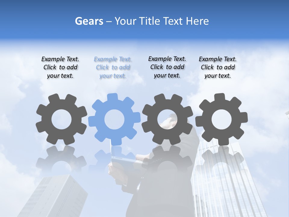 Japanese Boy Businessman PowerPoint Template