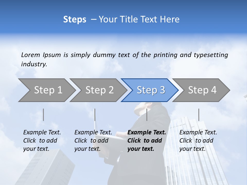 Japanese Boy Businessman PowerPoint Template