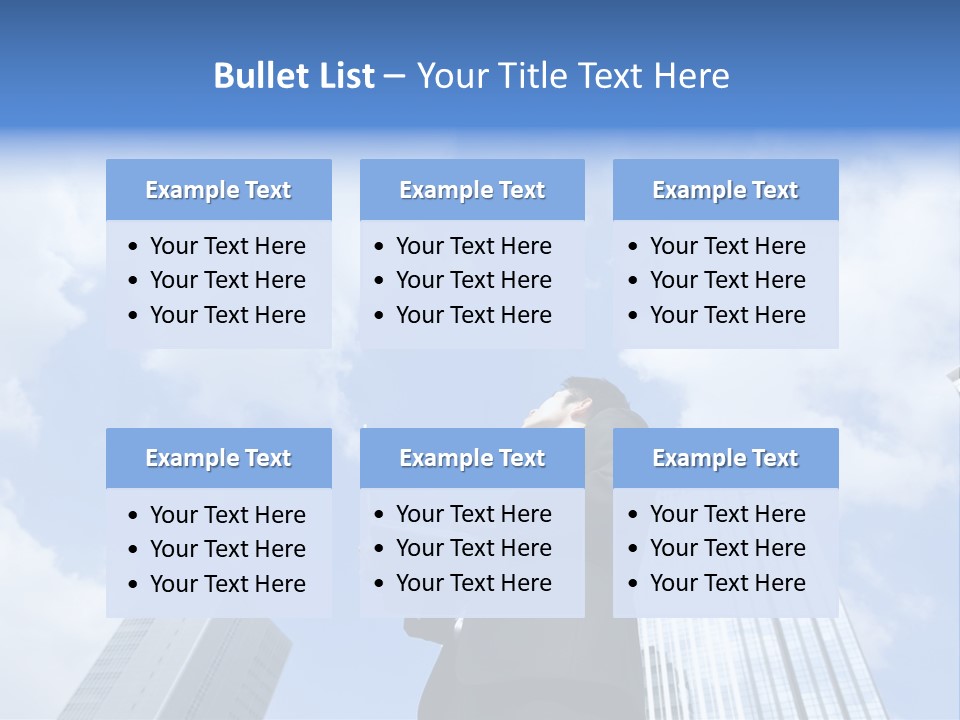 Japanese Boy Businessman PowerPoint Template