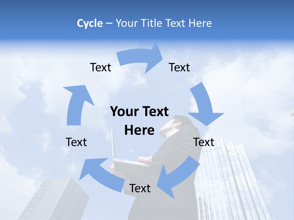 Japanese Boy Businessman PowerPoint Template