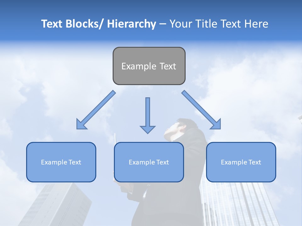 Japanese Boy Businessman PowerPoint Template