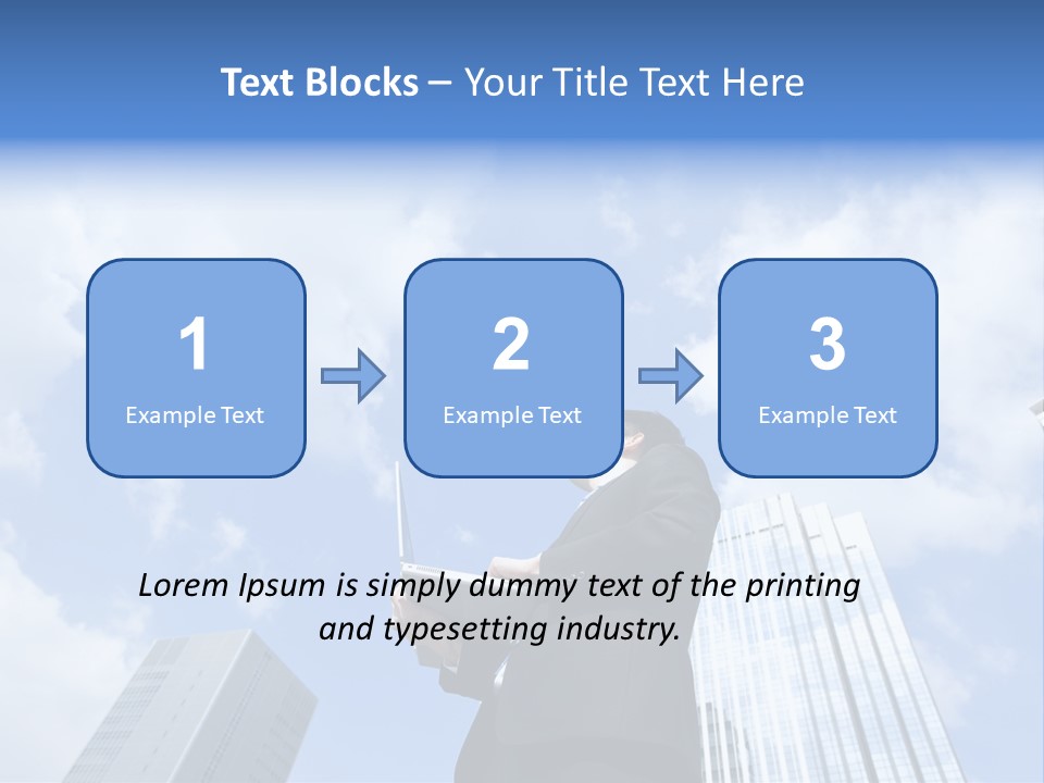Japanese Boy Businessman PowerPoint Template