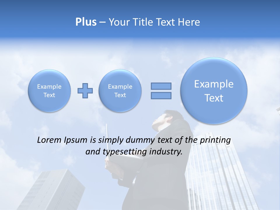 Japanese Boy Businessman PowerPoint Template