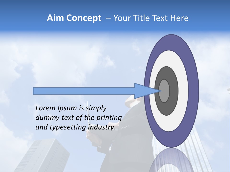 Japanese Boy Businessman PowerPoint Template