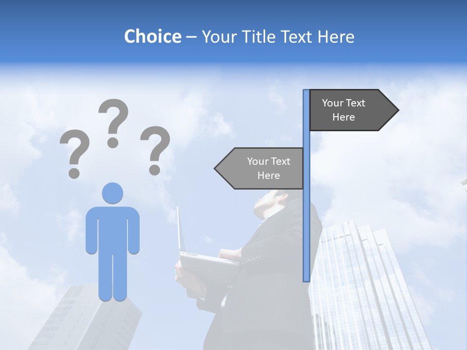 Japanese Boy Businessman PowerPoint Template