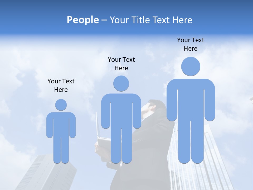 Japanese Boy Businessman PowerPoint Template