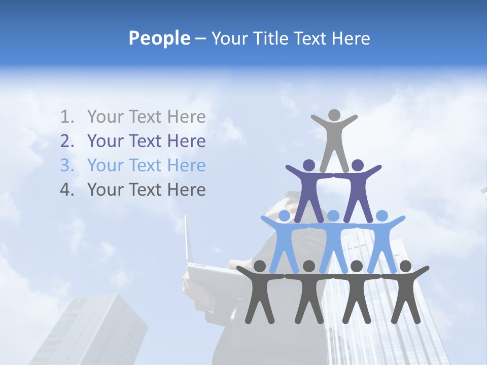 Japanese Boy Businessman PowerPoint Template