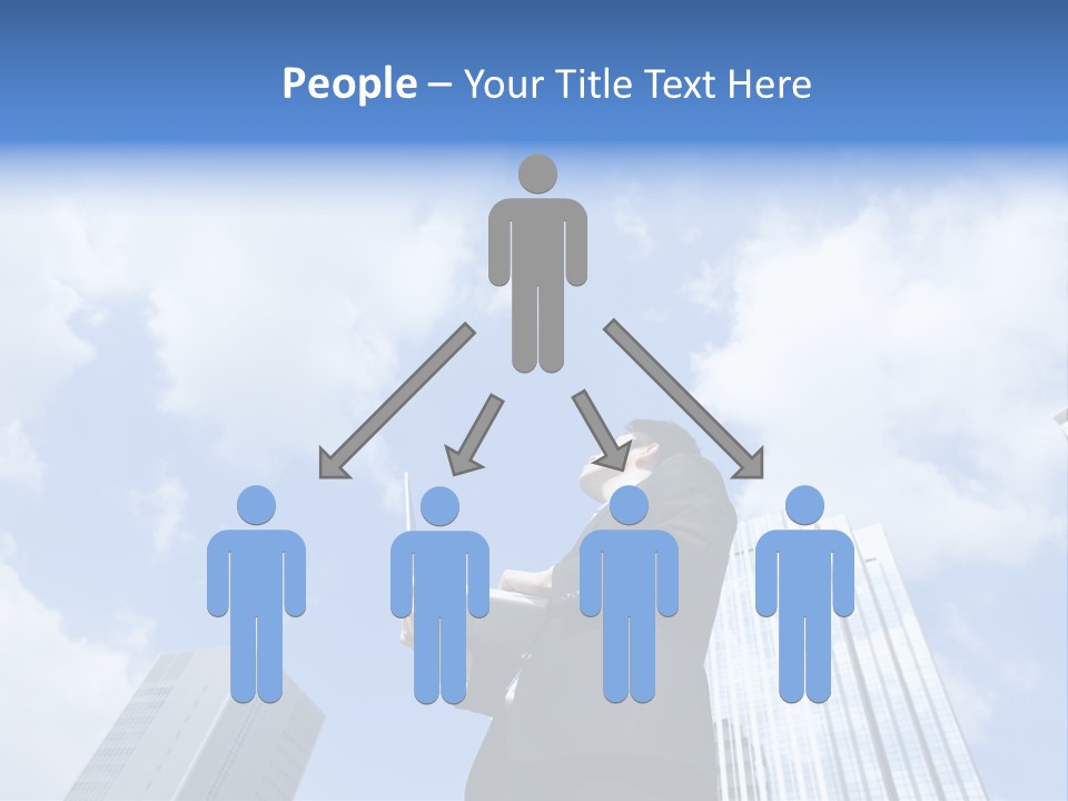 Japanese Boy Businessman PowerPoint Template