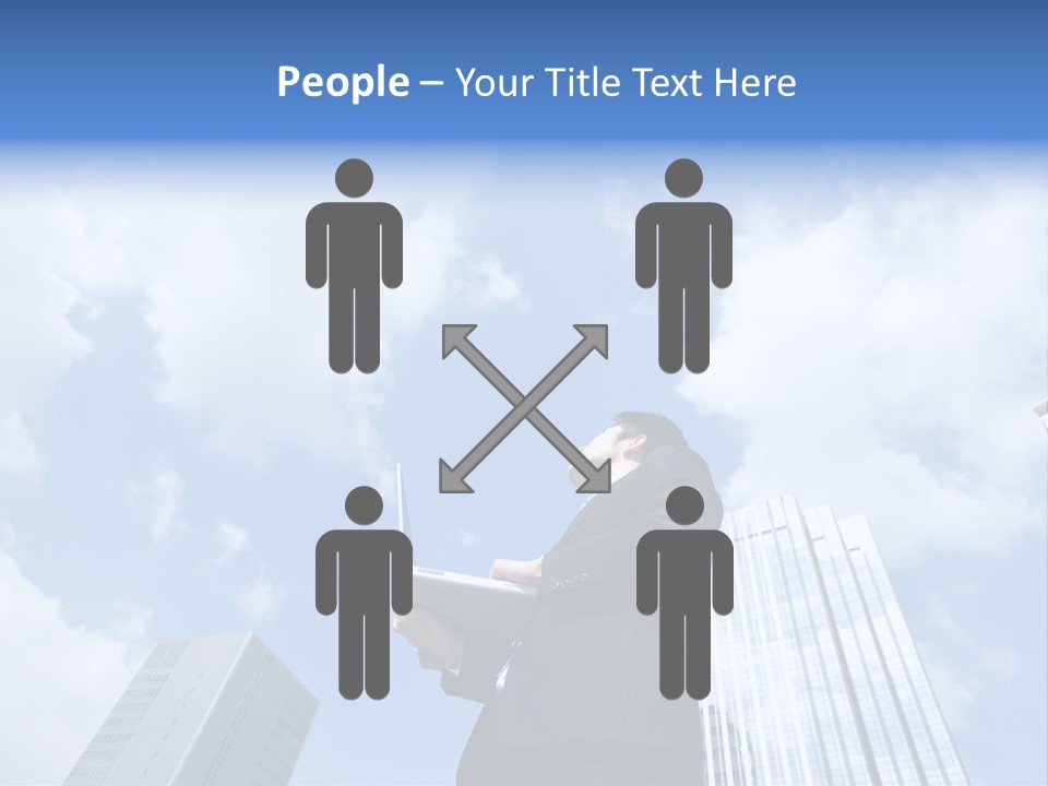 Japanese Boy Businessman PowerPoint Template