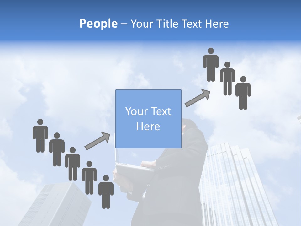 Japanese Boy Businessman PowerPoint Template