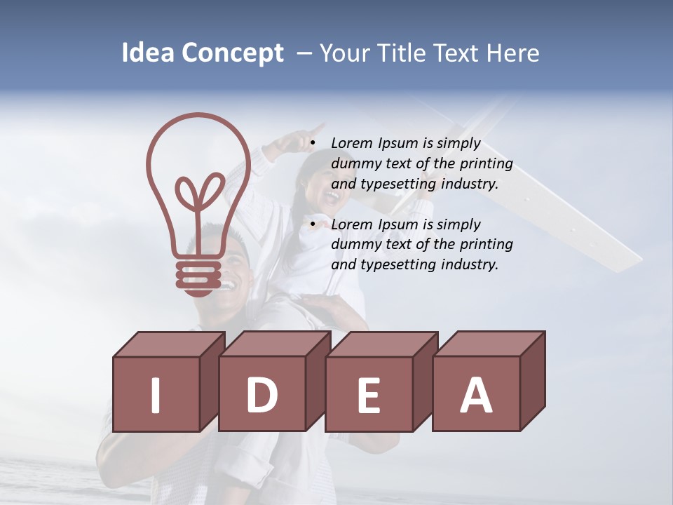 Playful Child Two PowerPoint Template