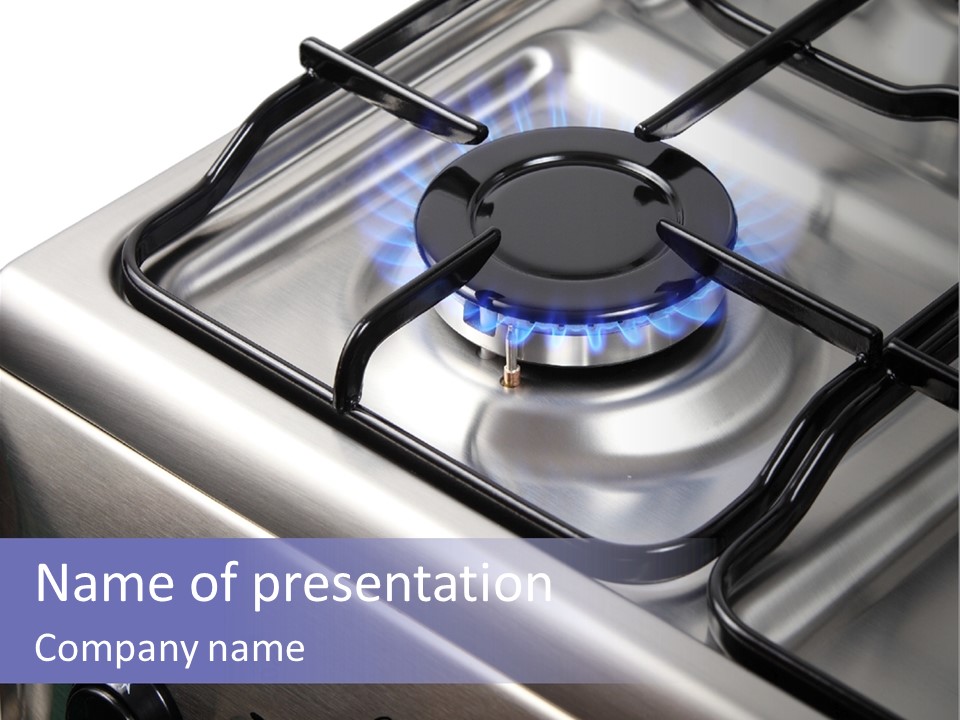 Blaze Glowing Cooker PowerPoint Template