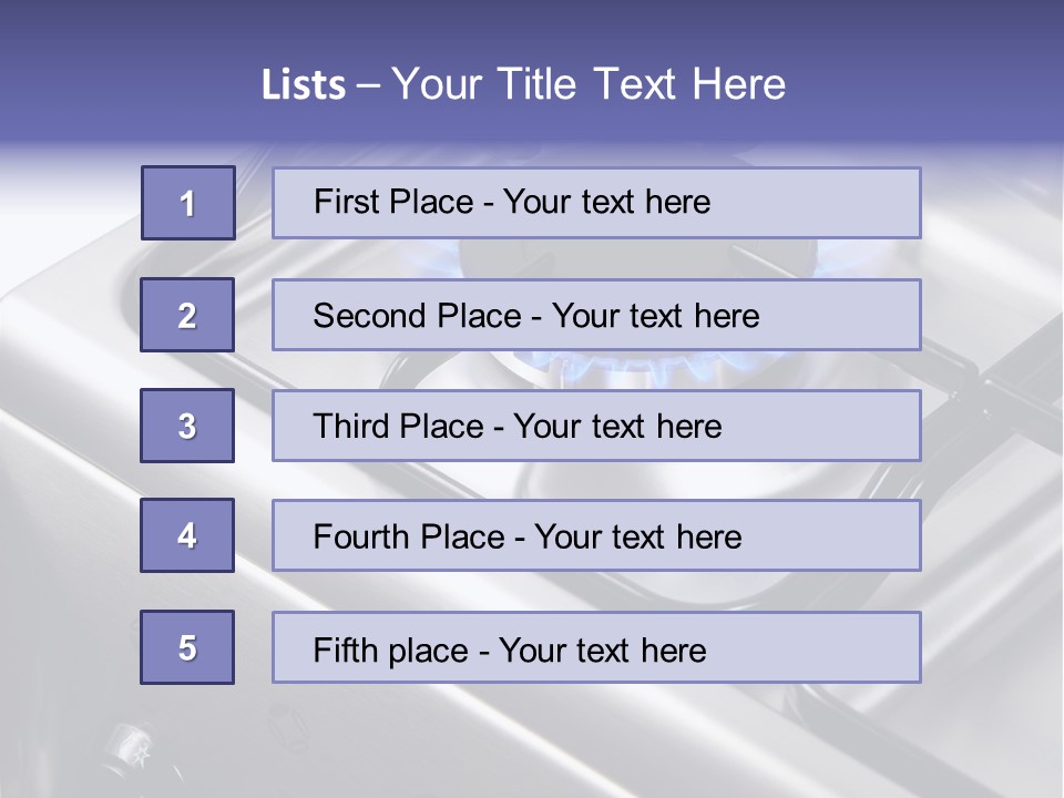 Blaze Glowing Cooker PowerPoint Template