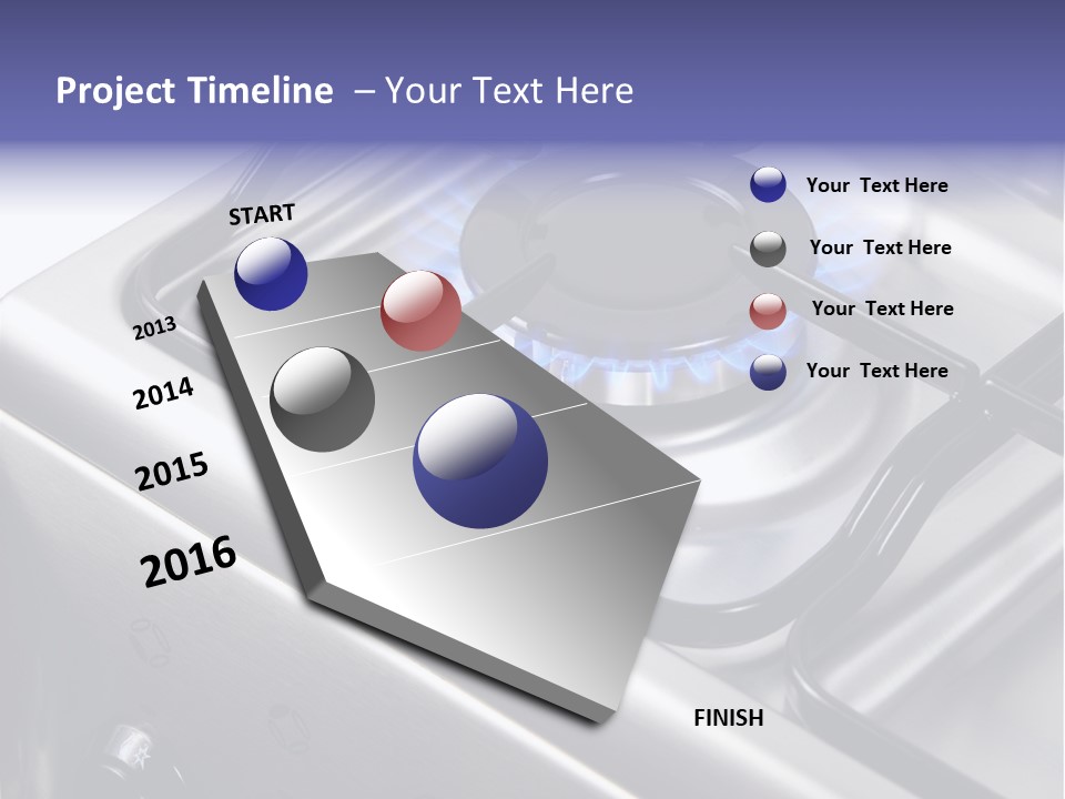 Blaze Glowing Cooker PowerPoint Template