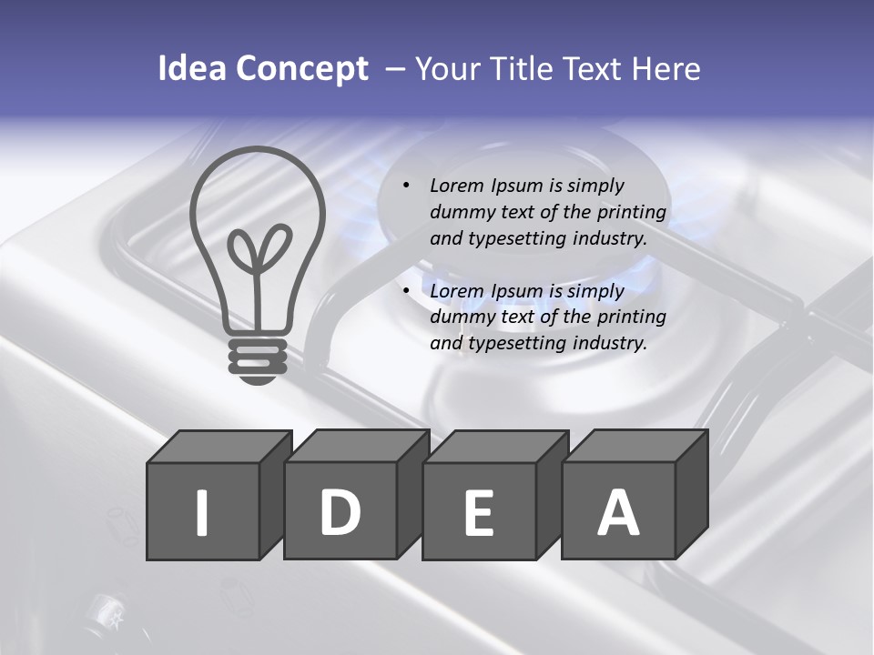 Blaze Glowing Cooker PowerPoint Template