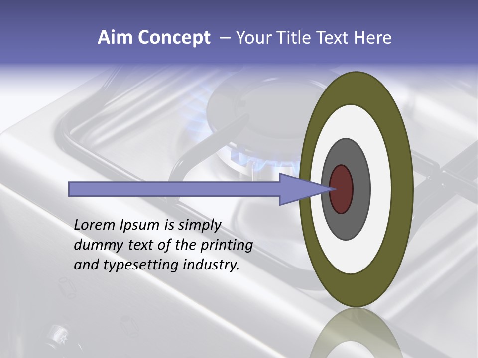 Blaze Glowing Cooker PowerPoint Template