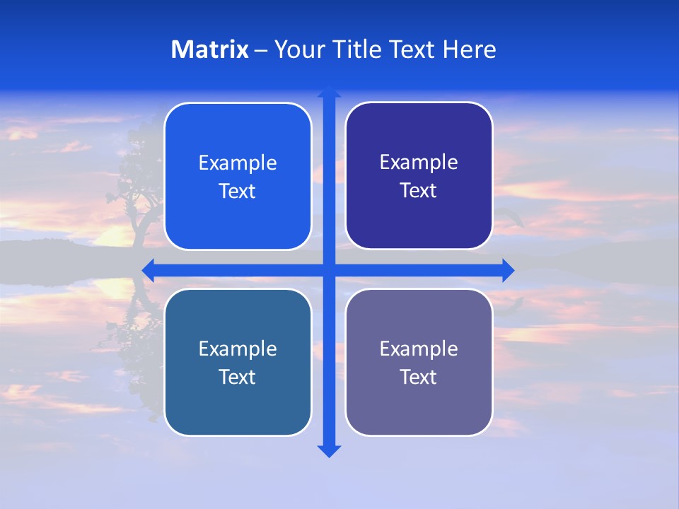 Tropical Fishing Sun PowerPoint Template