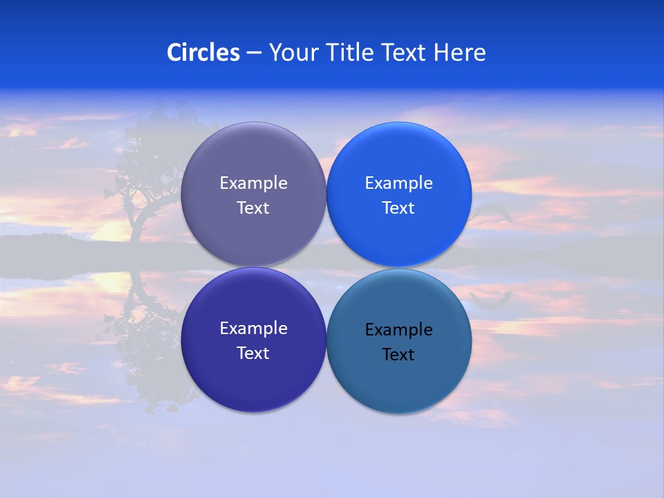 Tropical Fishing Sun PowerPoint Template