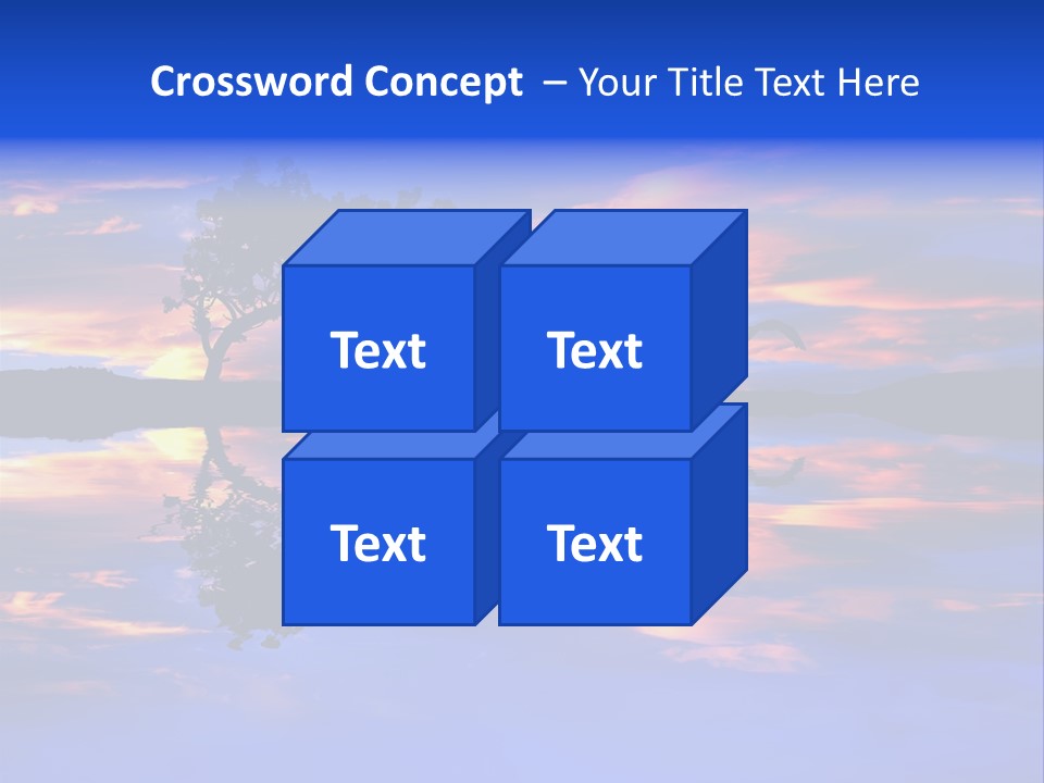 Tropical Fishing Sun PowerPoint Template