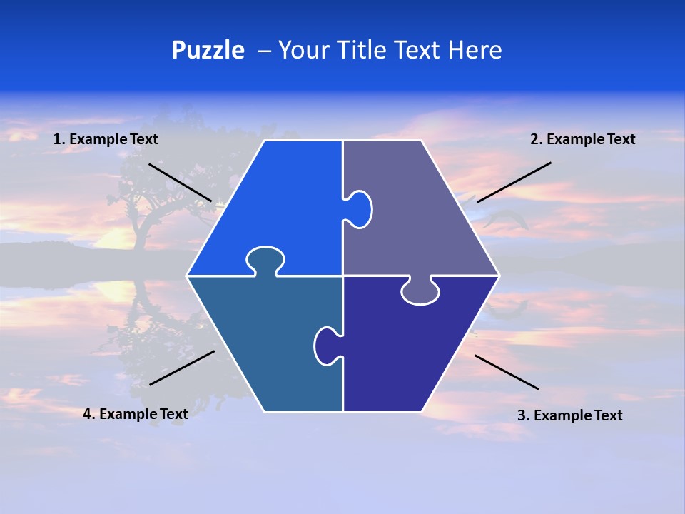 Tropical Fishing Sun PowerPoint Template