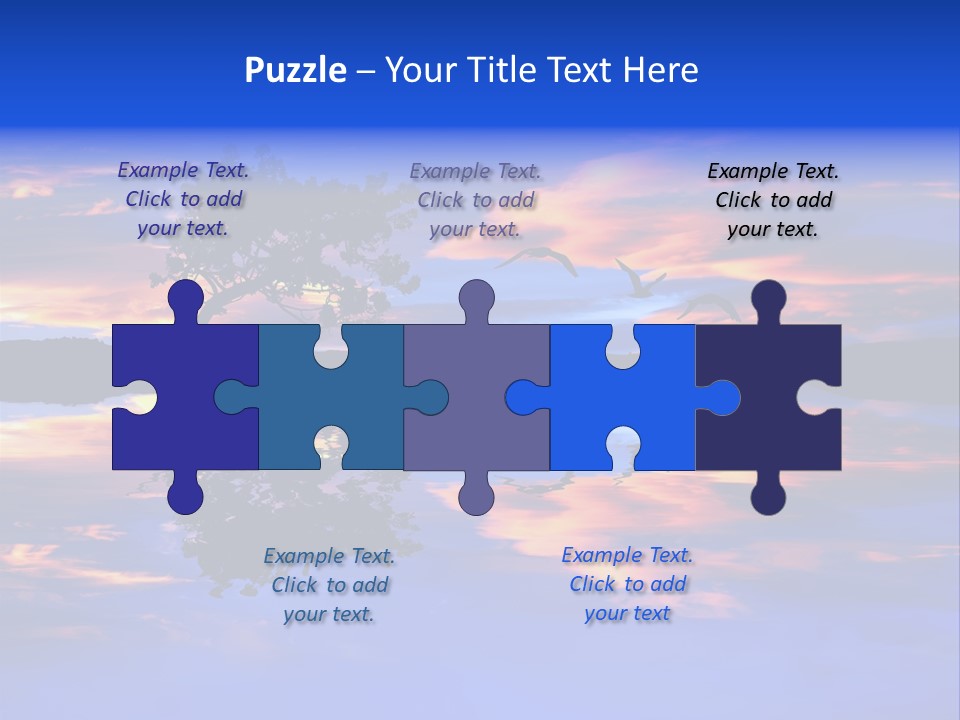 Tropical Fishing Sun PowerPoint Template