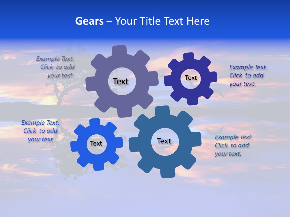 Tropical Fishing Sun PowerPoint Template