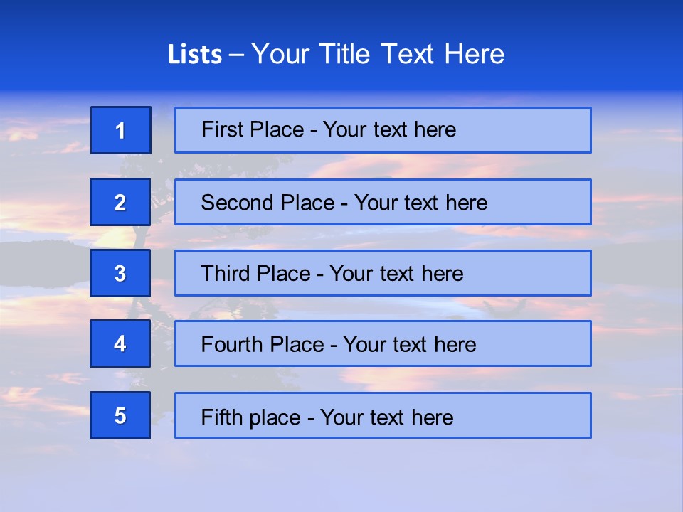 Tropical Fishing Sun PowerPoint Template