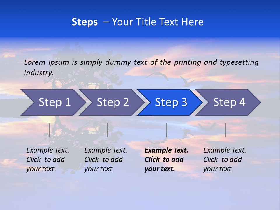 Tropical Fishing Sun PowerPoint Template