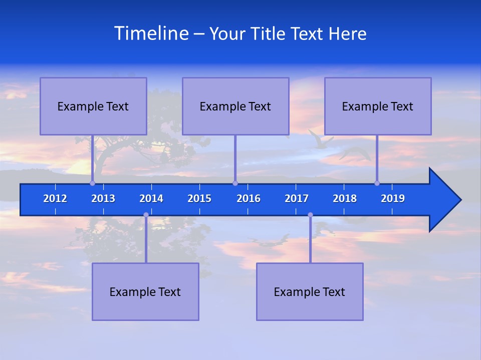 Tropical Fishing Sun PowerPoint Template