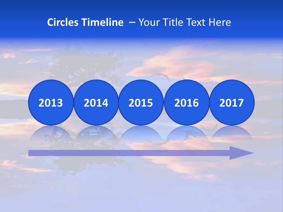 Tropical Fishing Sun PowerPoint Template