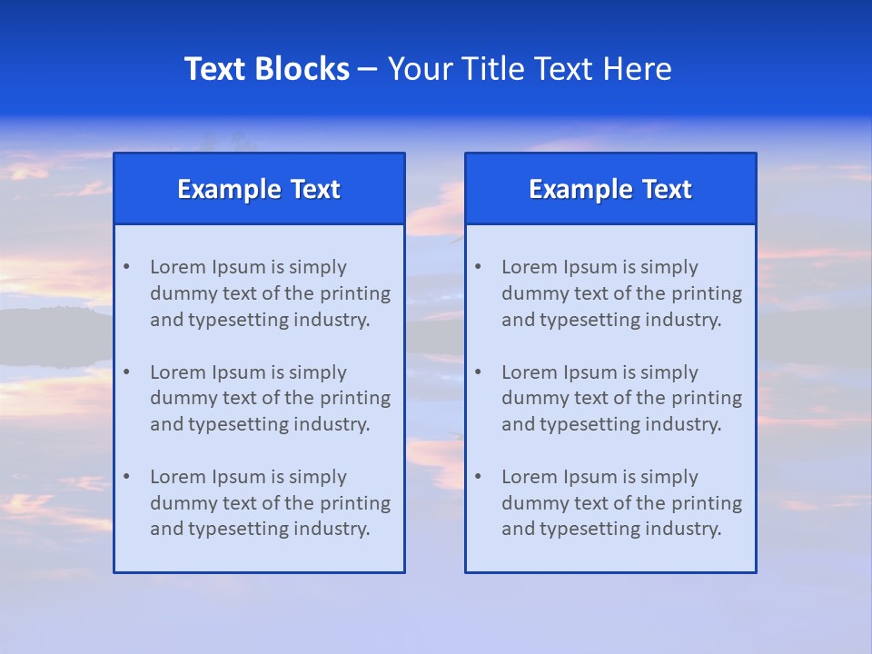 Tropical Fishing Sun PowerPoint Template