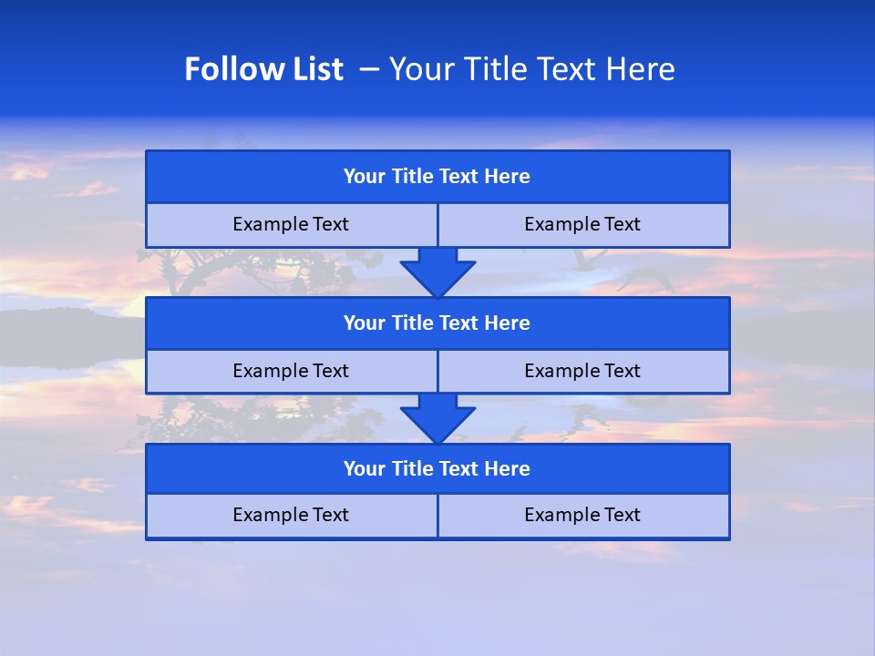 Tropical Fishing Sun PowerPoint Template
