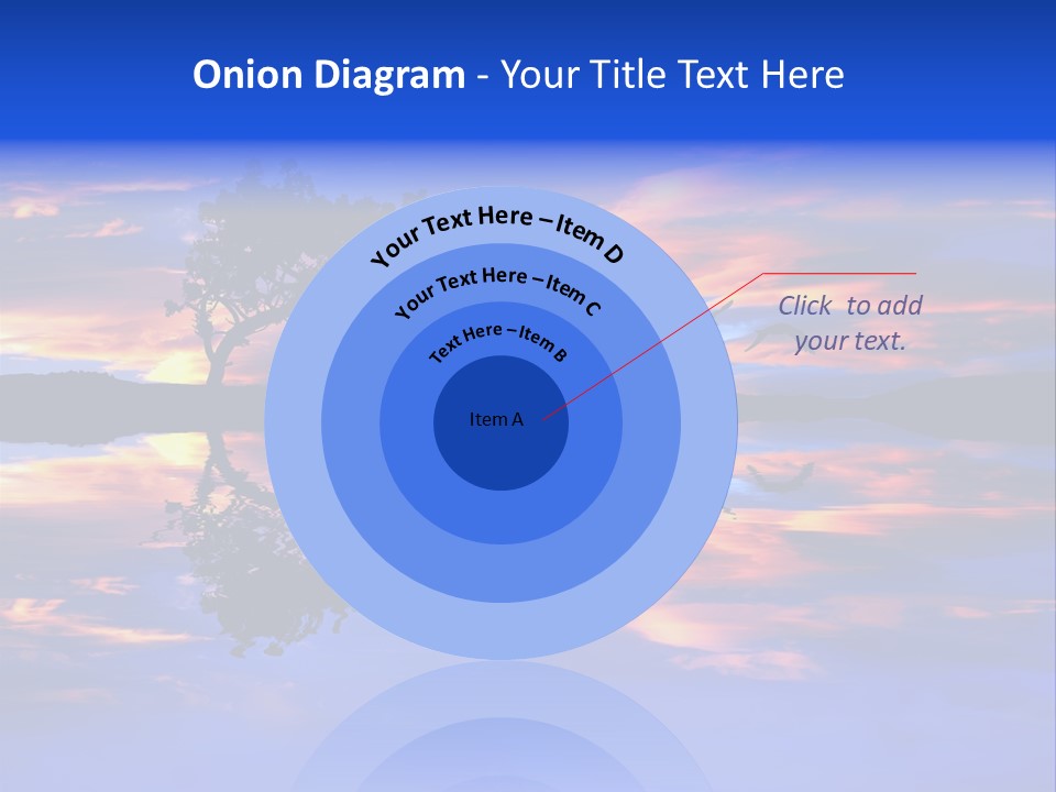 Tropical Fishing Sun PowerPoint Template
