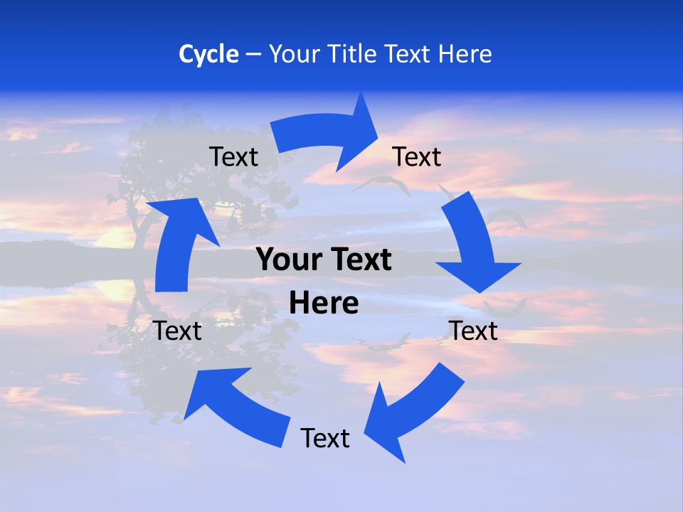 Tropical Fishing Sun PowerPoint Template